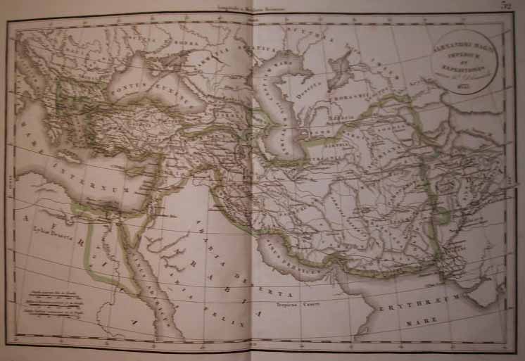 afbeelding van kaart Alexandri Magni van Félix Delamarche