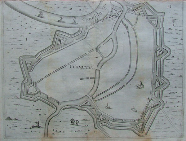 afbeelding van plattegrond Termunda van Priorato, Galeazzo Gualdo (Termonde, Dendermonde)