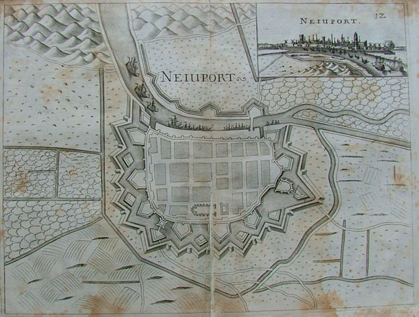 afbeelding van plattegrond Neiuport van Priorato, Galeazzo Gualdo (Nieuwpoort, Nieuport)