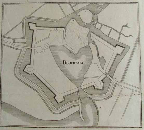 afbeelding van plattegrond Blockziel van Merian (Blokzijl)