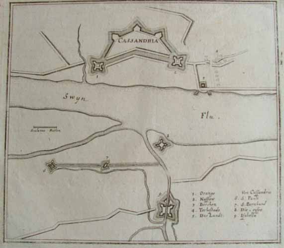 afbeelding van plattegrond Cassandria van Merian (Cadzand)