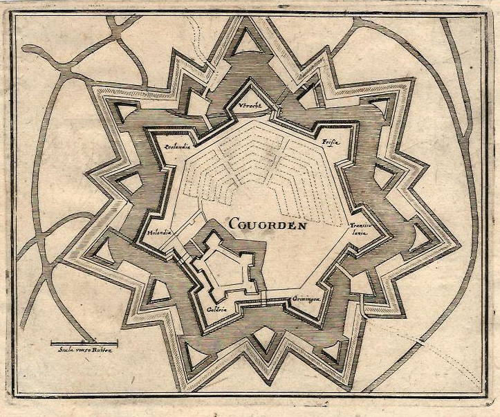 afbeelding van plattegrond Covorden van Merian (Coevorden)