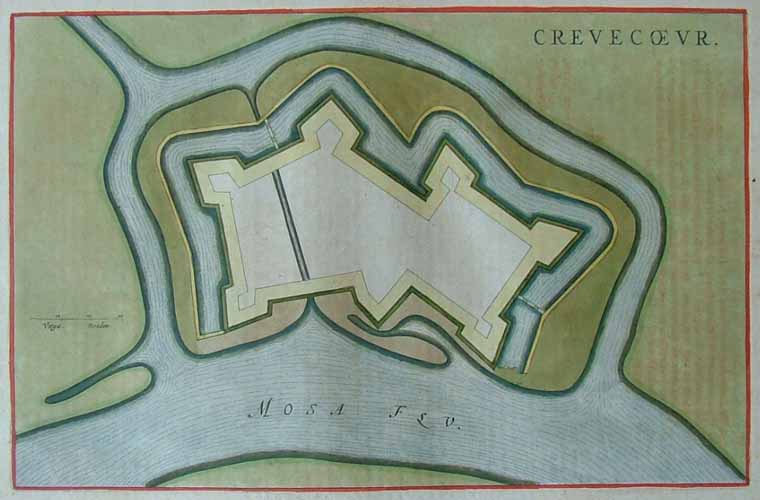 afbeelding van plattegrond Crevecoeur van Blaeu (Crevecoeur)