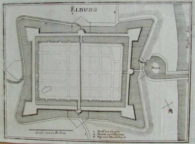 afbeelding van plattegrond Elburg van Merian (Elburg)