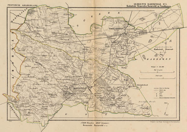 afbeelding van Kuyperkaart Barneveld (Kad gem Barneveld en Voorthuizen) van Kuyper (Kuijper)