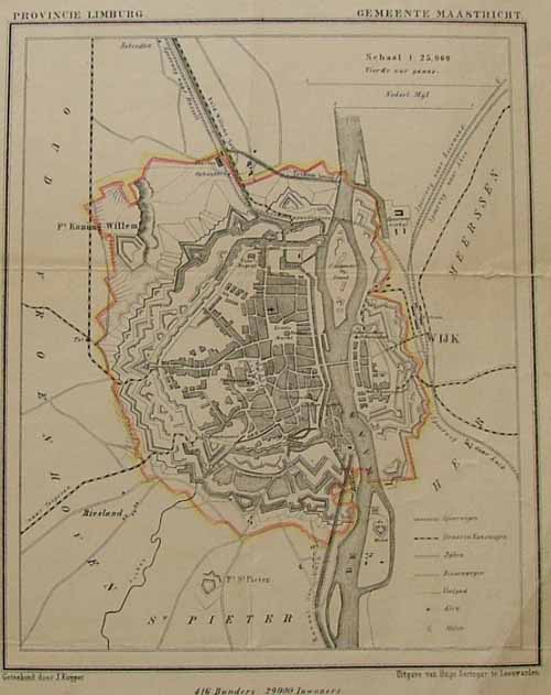 afbeelding van plattegrond Gemeente Maastricht van Kuyper (Kuijper) (Maastricht)
