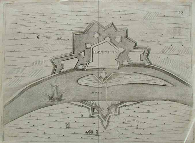 afbeelding van plattegrond Ravestein van onbekend (Ravenstein)