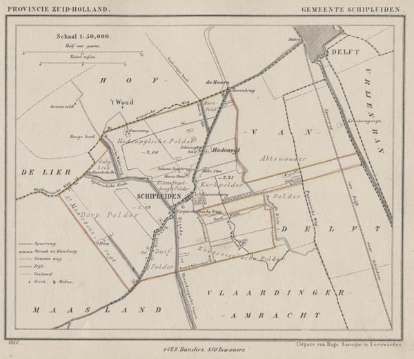 afbeelding van Kuyperkaart Gemeente Schipluiden van Kuyper (Kuijper)