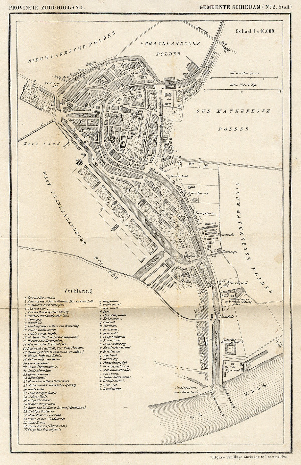 afbeelding van Kuyperkaart Gemeente Schiedam no2, Stad van Kuyper (Kuijper)