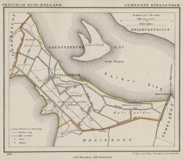 afbeelding van Kuyperkaart Gemeente Stellendam van Kuyper (Kuijper)