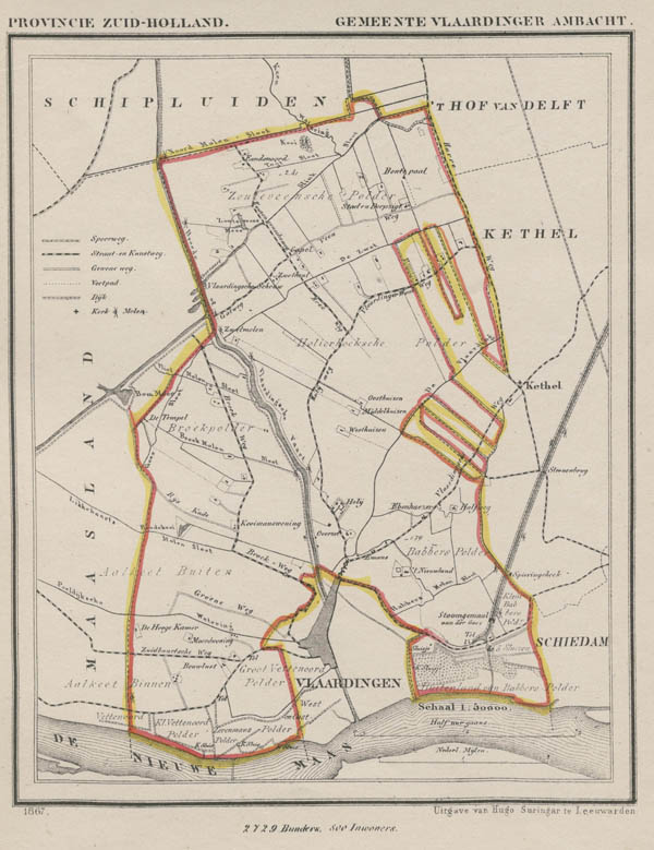 afbeelding van Kuyperkaart Gemeente Vlaardinger Ambacht van Kuyper (Kuijper)