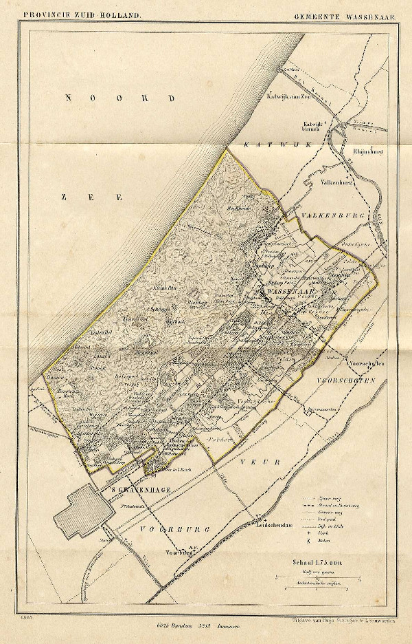 afbeelding van Kuyperkaart Gemeente Wassenaar van Kuyper (Kuijper)