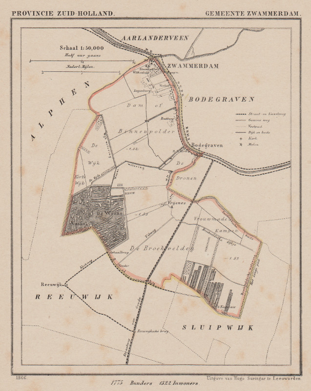 afbeelding van Kuyperkaart Gemeente Zwammerdam van Kuyper (Kuijper)