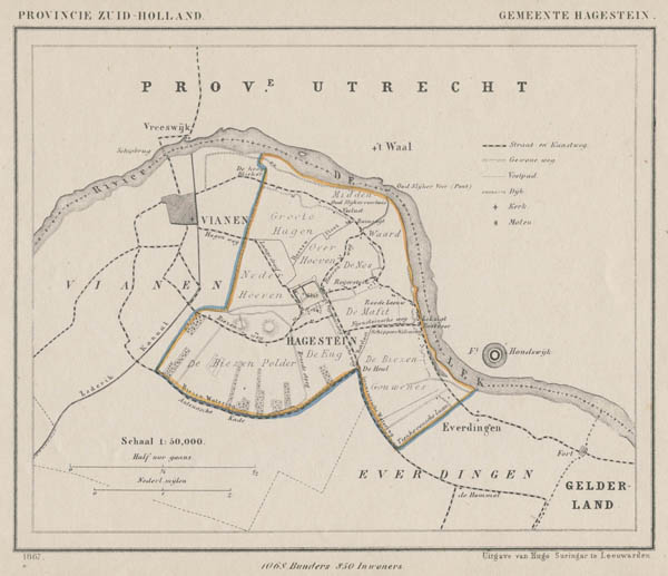 afbeelding van Kuyperkaart Gemeente Hagestein van Kuyper (Kuijper)