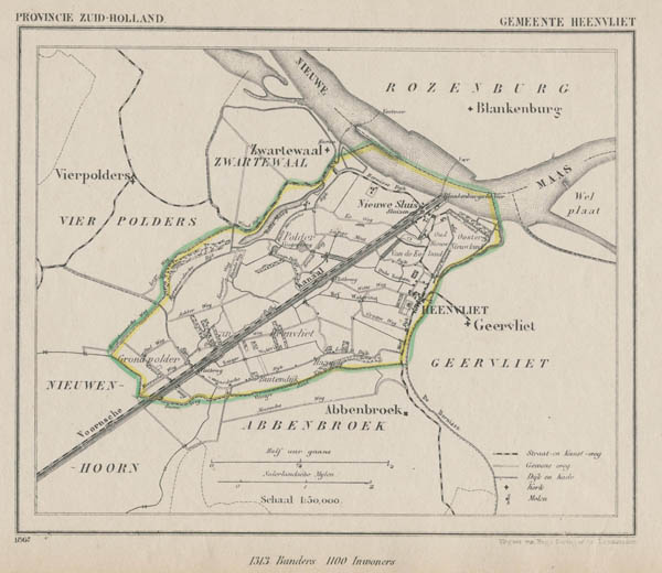 afbeelding van Kuyperkaart Gemeente Heenvliet van Kuyper (Kuijper)