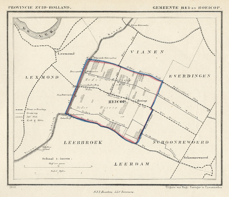 afbeelding van Kuyperkaart Gemeente Hei- en Boeicop van Kuyper (Kuijper)