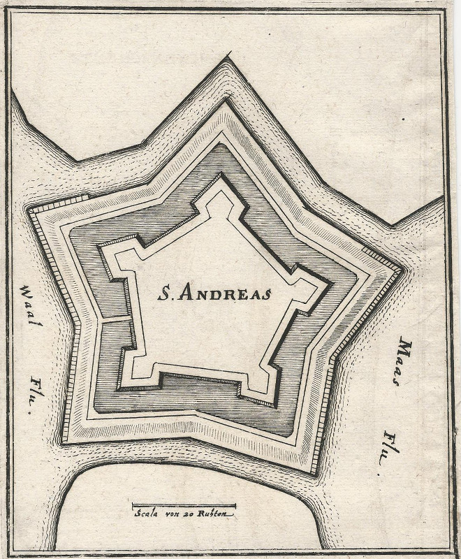 afbeelding van plattegrond S. Andreas van Merian (Sint Andreas)