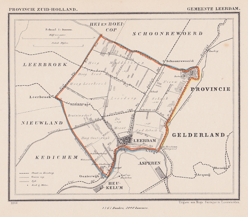 afbeelding van Kuyperkaart Gemeente Leerdam van Kuyper (Kuijper)