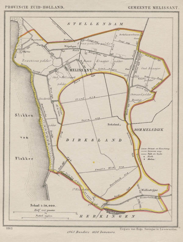 afbeelding van Kuyperkaart Gemeente Melissant van Kuyper (Kuijper)