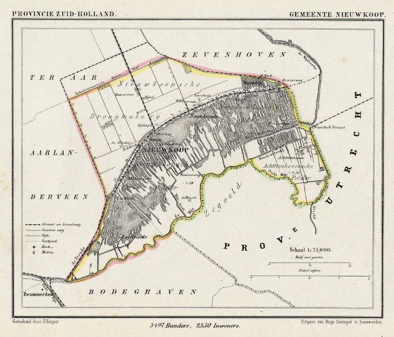 afbeelding van Kuyperkaart Gemeente Nieuwkoop van Kuyper (Kuijper)