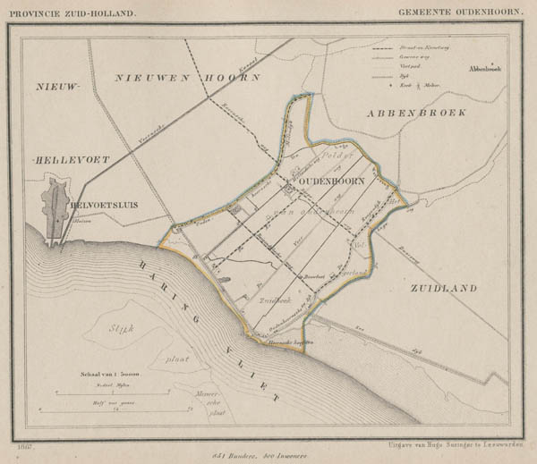 afbeelding van Kuyperkaart Gemeente Oudenhoorn van Kuyper (Kuijper)