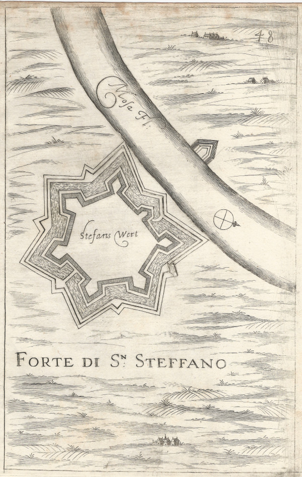afbeelding van plattegrond Forte di San Steffano van onbekend (Stevensweert)