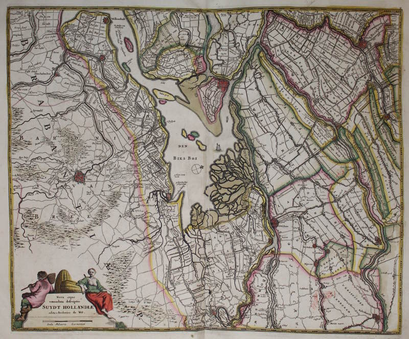 afbeelding van kaart Nova atque emendata descriptio Suydt Hollandiae van Frederik de Wit