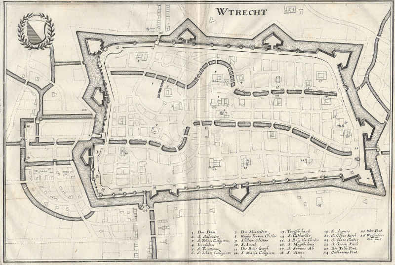 afbeelding van plattegrond Wtrecht van Merian (Utrecht)