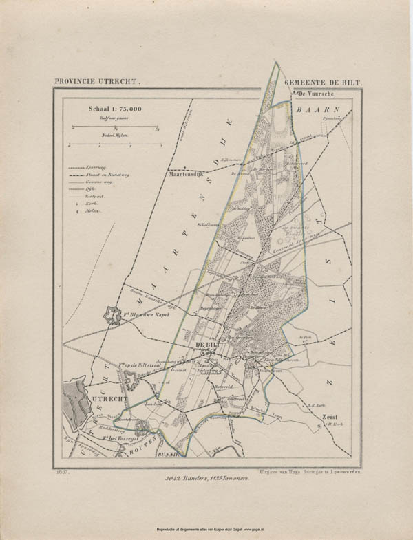 afbeelding van Kuyperkaart Gemeente Benschop van Kuyper (Kuijper)