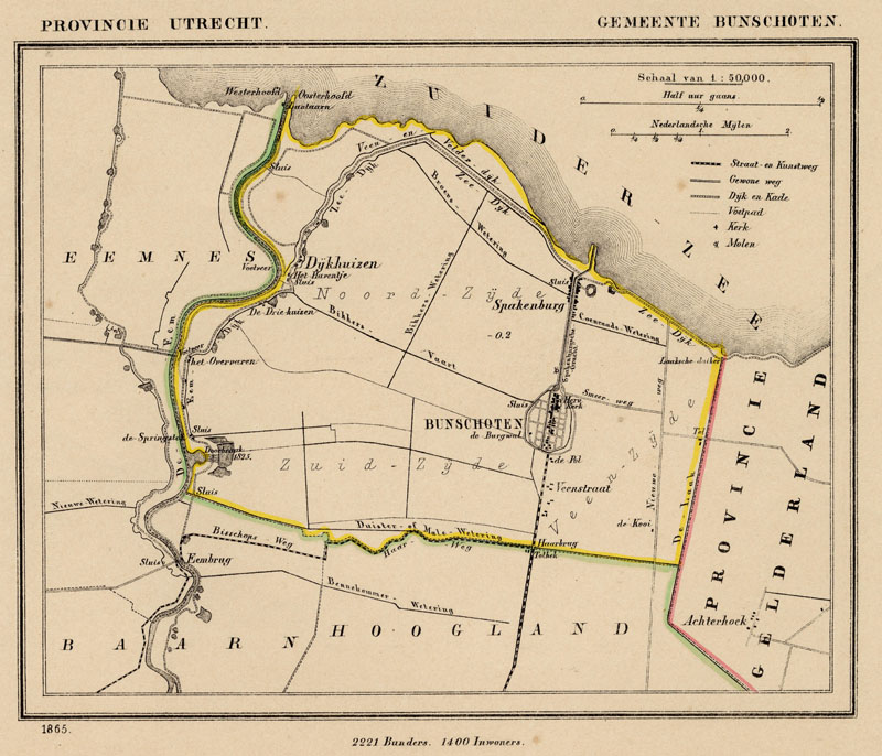 afbeelding van Kuyperkaart Gemeente Bunschoten van Kuyper (Kuijper)