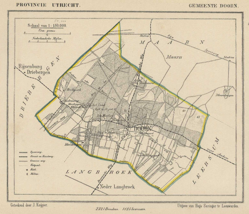 afbeelding van Kuyperkaart Gemeente Doorn van Kuyper (Kuijper)