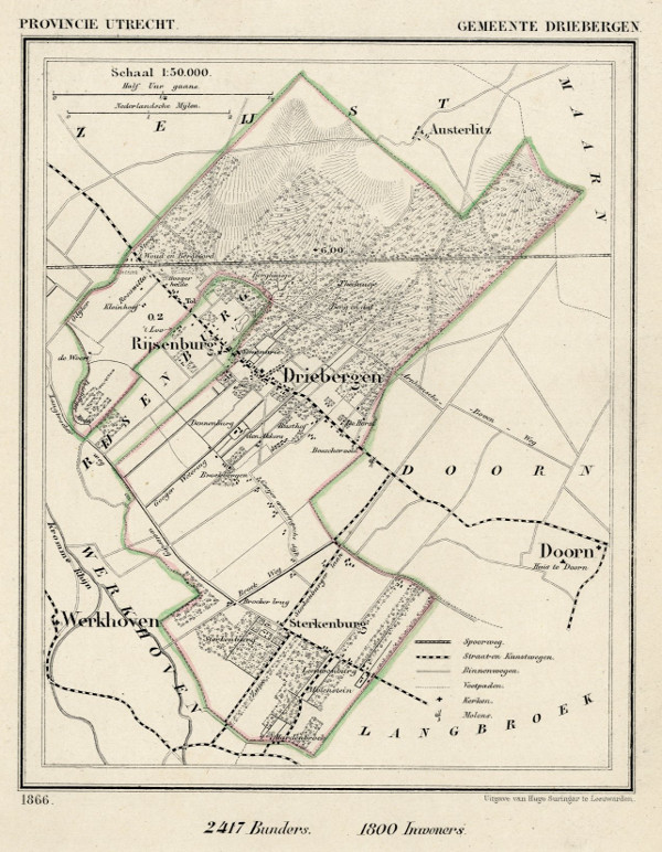 afbeelding van Kuyperkaart Gemeente Driebergen van Kuyper (Kuijper)