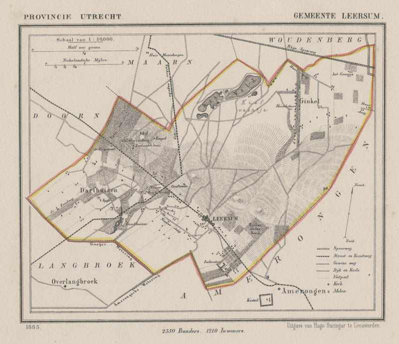 afbeelding van Kuyperkaart Gemeente Leersum van Kuyper (Kuijper)