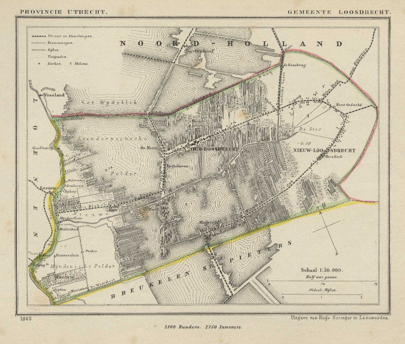 afbeelding van Kuyperkaart Gemeente Loosdrecht van Kuyper (Kuijper)