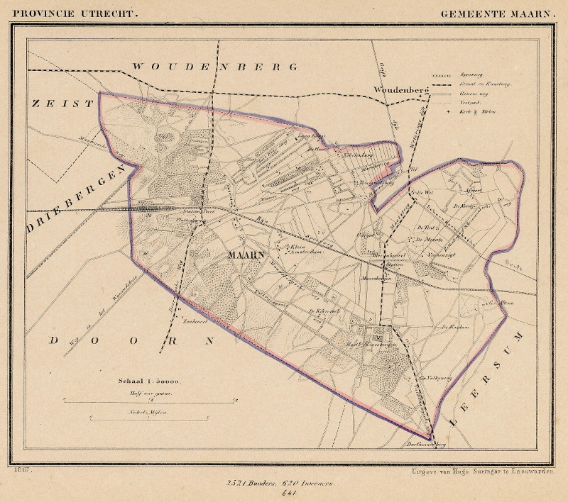 afbeelding van Kuyperkaart Gemeente Maarn van Kuyper (Kuijper)