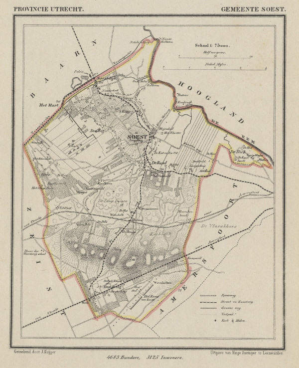 afbeelding van Kuyperkaart Gemeente Soest van Kuyper (Kuijper)