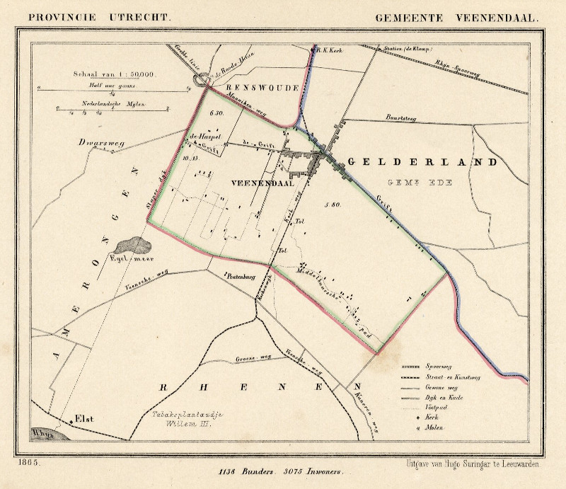 afbeelding van Kuyperkaart Gemeente Veenendaal van Kuyper (Kuijper)