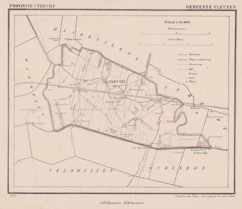 afbeelding van Kuyperkaart gemeente Vleuten van Kuyper (Kuijper)