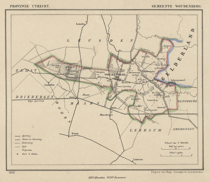 afbeelding van Kuyperkaart Gemeente Woudenberg van Kuyper (Kuijper)