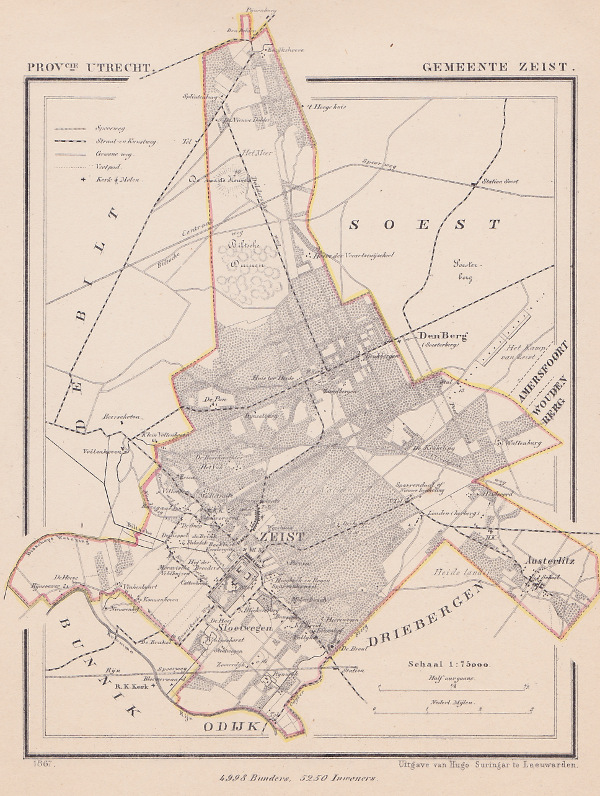 afbeelding van Kuyperkaart Gemeente Zeist van Kuyper (Kuijper)