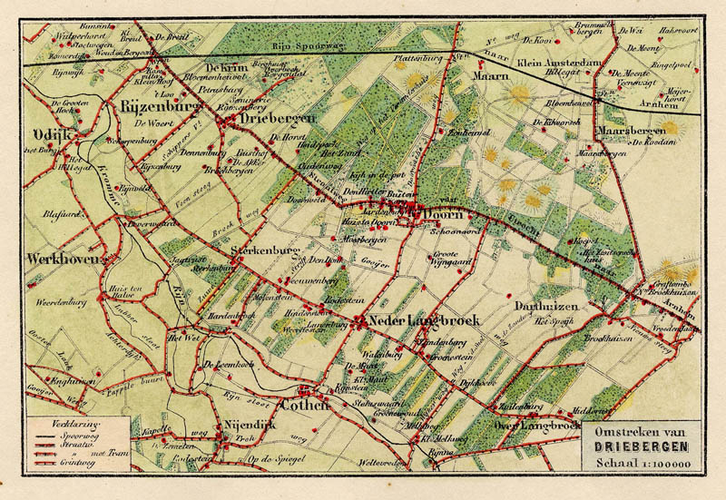 afbeelding van kaart Kaart van de Omgeving van Driebergen van Craandijk
