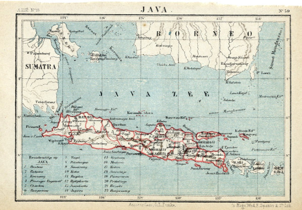 afbeelding van kaart Java van Kuyper (Kuijper)
