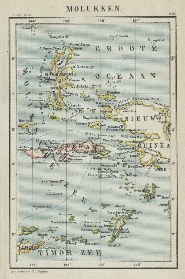 afbeelding van kaart Molukken van Kuyper (Kuijper)