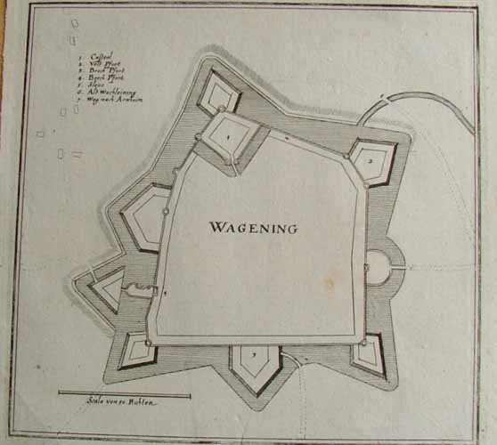 afbeelding van plattegrond Wagening van Merian (Wageningen)