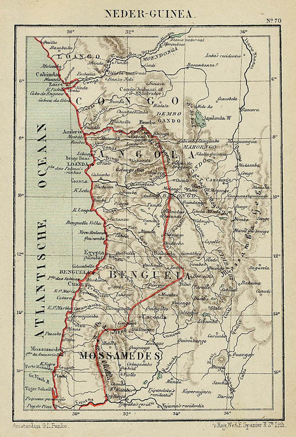 afbeelding van kaart Neder-Guinea van J.Kuyper
