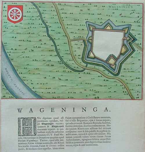 afbeelding van plattegrond Wageninga van Blaeu (Wageningen)