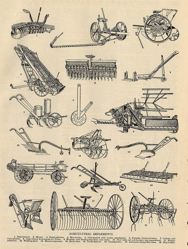 afbeelding van prent Agricultural Implements van Funk&Wagnalls Company