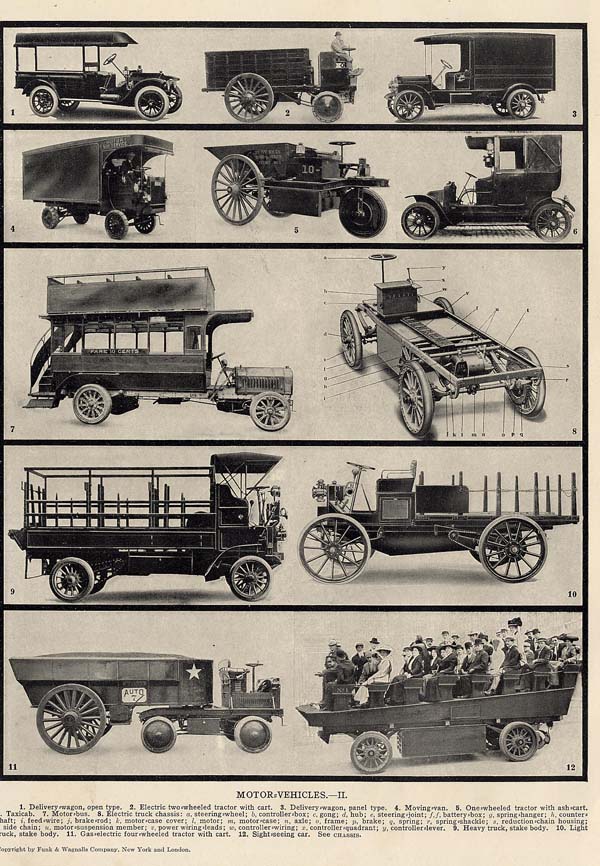 afbeelding van prent Motor-Vehicles II van Funk&Wagnalls Company (Auto)