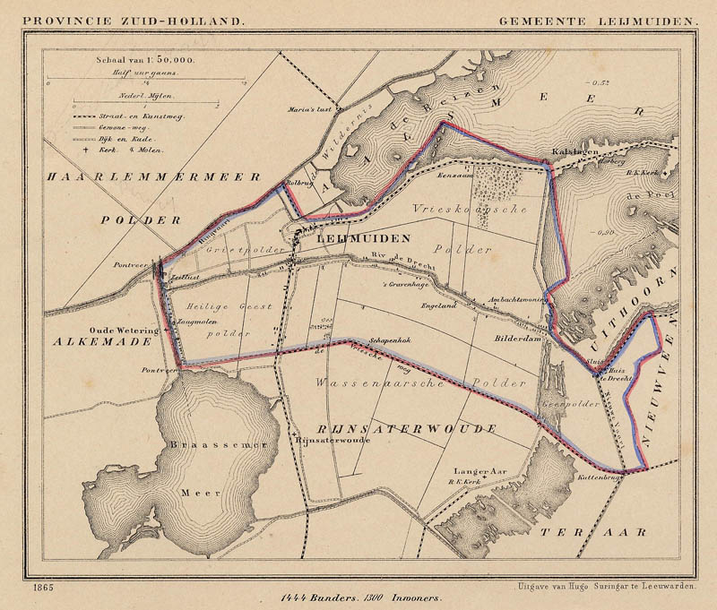 afbeelding van Kuyperkaart Gemeente Leijmuiden van Jacob Kuyper (Kuijper)