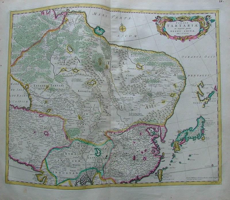 afbeelding van kaart Tabula Tartariae et majoris partis regni Chinae. van Frederik de Wit